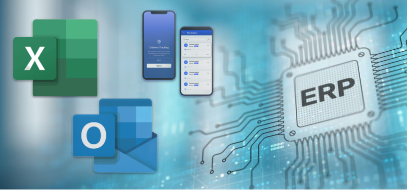 ERP system with its workarounds - spreadsheets, apps, and individual recordkeeping.